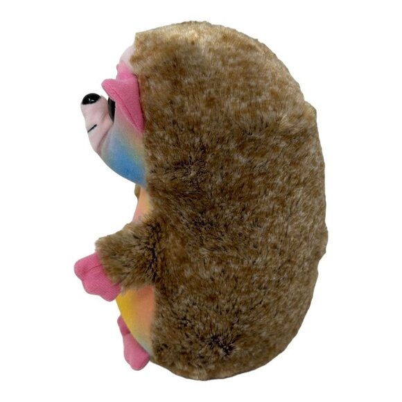 Ty Beanie Boos PINECONE Hedgehog 9in  Walgreens Exclusive Rainbow Buddy Plush - Picture 4 of 15